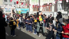 برگزاری ویژه برنامه بازی‌های محلی در کتابخانه سیار البرز