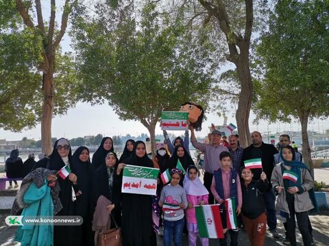 حضور مربیان و اعضای کانون خوزستان در راهپیمایی باشکوه ۲۲ بهمن