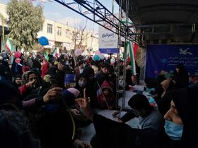 حضور پرشور کانون پرورش فکری در راهپیمایی ۲۲ بهمن