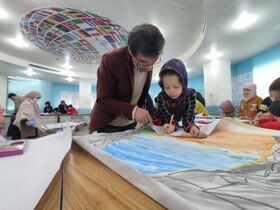 نخستین جشنواره نقاشی کودک اتباع غیرایرانی مقیم ایران به روایت تصویر