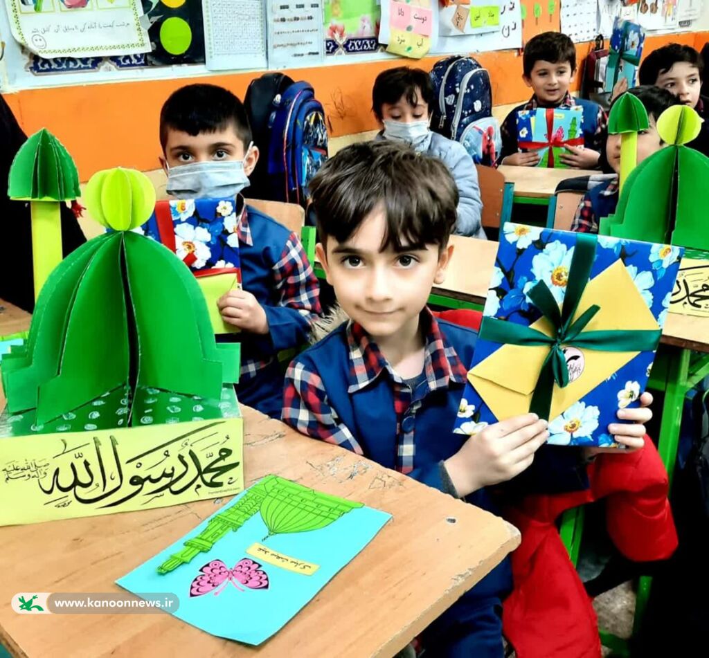 همزمان با روز مبعث در مراکز قیدار و طارم برگزار شد برنامهایی با عنوان (نور عترت)/ آشنایی کودکان و نوجوانان با شخصیت پیامبر مهربانی
