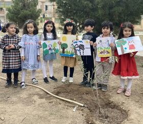 کاشت نهال امید به دست اعضای کودک مرکز شماره 9
