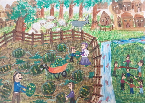 Helma Hassanzadeh, 7, from Kanoon in Mahmoudabad in Mazandaran province