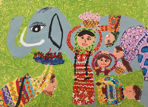 Setareh Shahveisi, 12, from Kanoon Center 5 in Kermanshah province