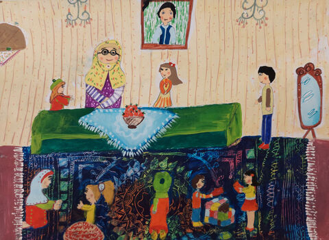 Zahra Khoramdel, 11, from Kanoon Complex in Tabriz, East Azerbaijan province