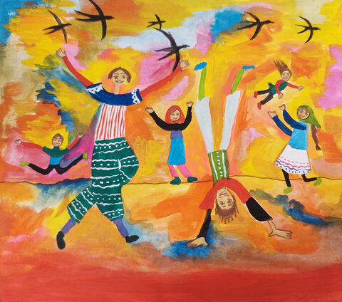 Sana Abdollahzadeh, 15, from Kanoon center in Maku, West Azerbaijan province