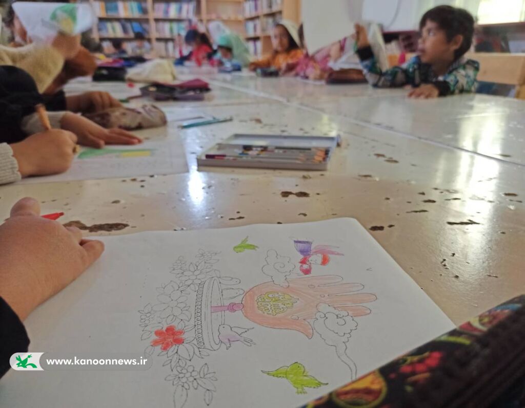 برپایی ایستگاه نقاشی به مناسبت اعیاد شعبانیه در مرکز فرهنگی هنری باشت