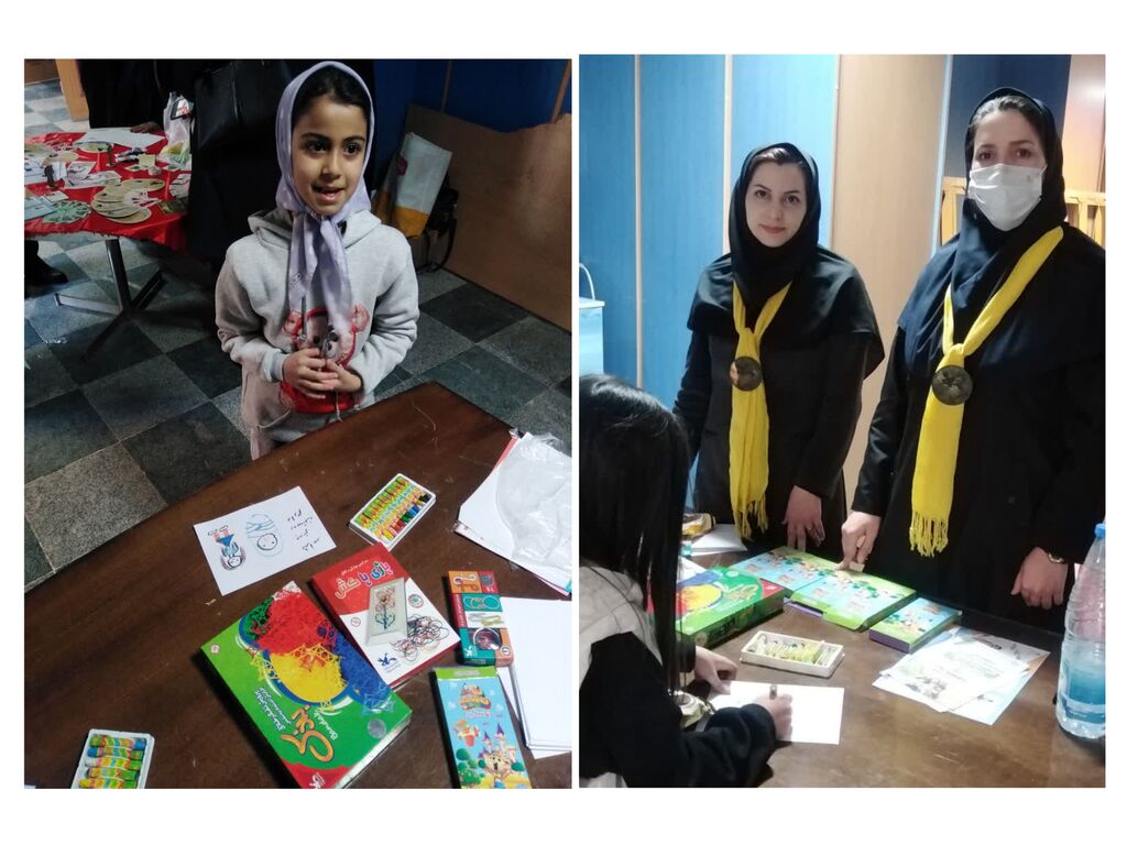 حضور فعال مربیان هنری کانون همدان در غرفه های نقاشی و بازی