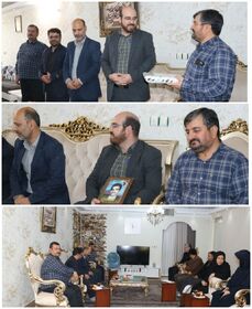 دیدار مدیر کل و همکاران کانون استان مرکزی با خانواده شهدا شاغل در کانون استان