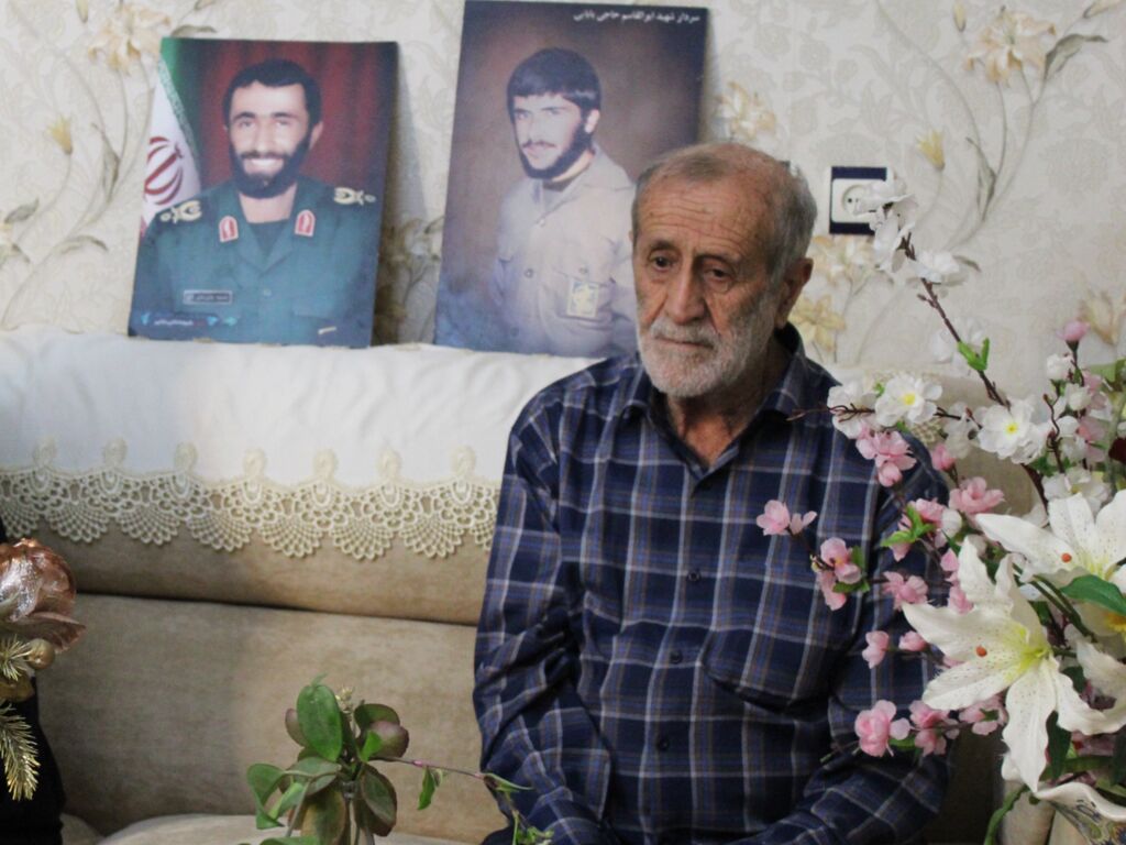 دیدار نوروزی با پدر شهیدان حاجی بابایی