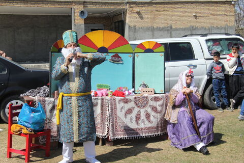 اجرای نمایش «عمو نوروز» در روستای قوروق شهرستان خوی