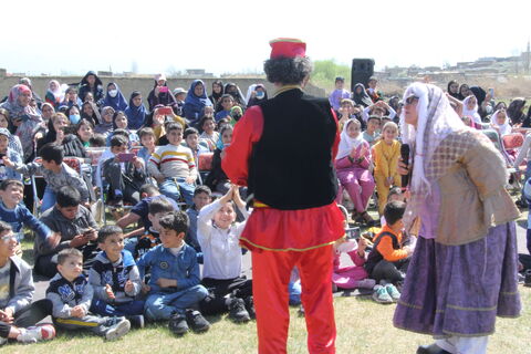 اجرای نمایش «عمو نوروز» در روستای قوروق شهرستان خوی