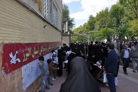 استقبال کودکان و نوجوانان از فعالیتهای فرهنگی، هنری کانون البرز در راهپیمایی روز قدس