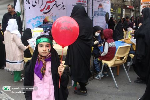 غرفه کانون در راهپیمایی روز جهانی قدس در تبریز