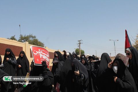 حضور کارکنان و مربیان کانون پرورش فکری به همراه کودکان و نوجوانان خوزستانی در راهپیمایی روز قدس