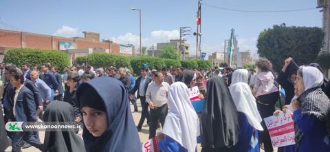 حضور مربیان و اعضای مراکز کانون خوزستان در راهپیمایی روز قدس
