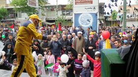 گزارش تصویری حضور پررنگ کانون استان قزوین در راه‌پیمایی روز قدس