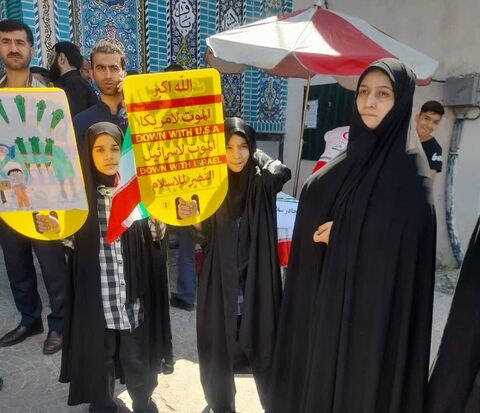 برپایی ایستگاه‌های فرهنگی هنری در راهپیمایی روز قدس