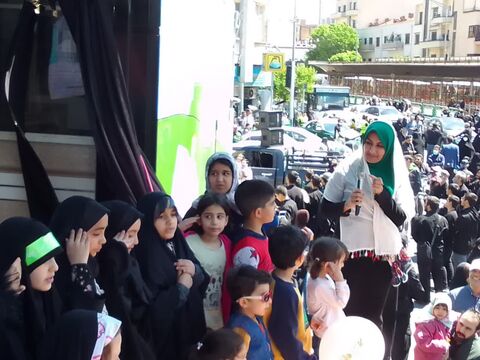 تماشاخانه سیار کانون استان تهران در راهپیمایی روز قدس