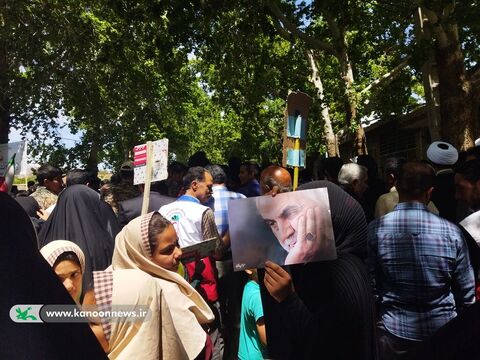 شرکت اعضای کانون کرمان در راهپیمایی روز قدس