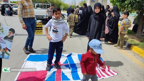 حضور فعال مراکز فرهنگی هنری استان بوشهر در راهپیمایی روز قدس