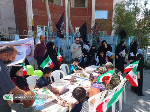 ایستگاه کانون پرورش فکری استان بوشهر در مسیر راهپیمایی روز قدس به روایت تصویر