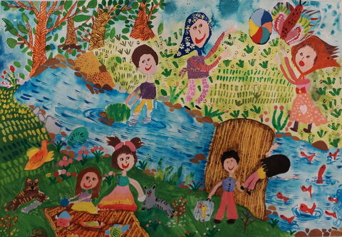 Atrin Fardaei, 9, from center No 1 in Behbahan, Khuzestan Province; received honorable mention