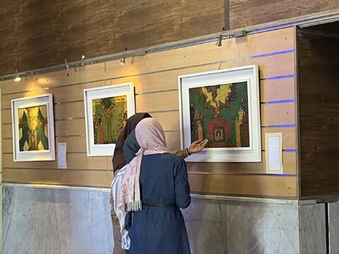 گزارش تصویری نمایشگاه نقاشی مجتمع آفرینش کرمانشاه