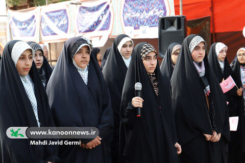 پیادهراه اسفریس/ برپاییموکب فرهنگی و هنری کانون استان اردبیل در دهه کرامت