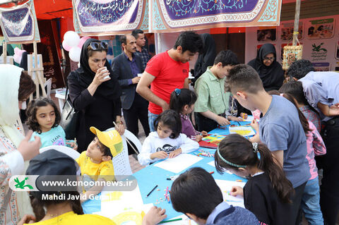 پیادهراه اسفریس/ برپاییموکب فرهنگی و هنری کانون استان اردبیل در دهه کرامت