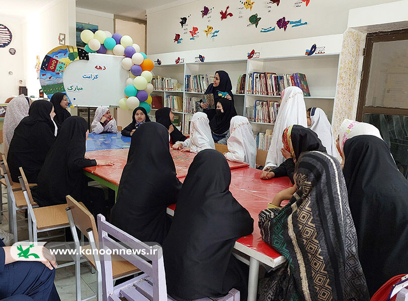 گردهمایی دختران چادری در کانون شهرستان انگوت