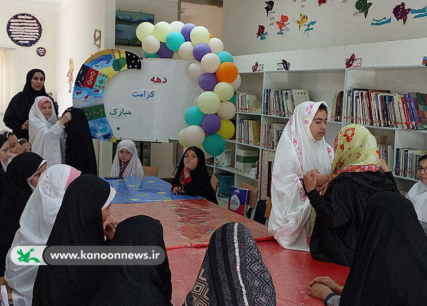 گردهمایی دختران چادری در کانون شهرستان انگوت