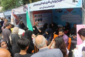 غرفه کانون میزبان کودکان و نوجوانان شرکت کننده در دیدار مردمی با رئیس جمهور در تبریز