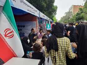 غرفه کانون آذربایجان شرقی در مراسم دیدار رئیس جمهور با مردم تبریز