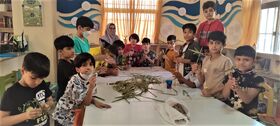 برگزاری کارگاه های ساخت صنایع دستی بومی در کانون پرورش فکری مرکز بستک