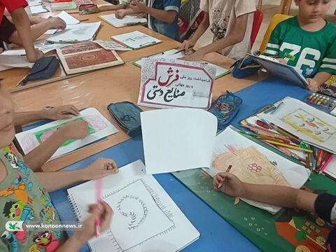 هنرنمایی دستان هنرمند کودکان و نوجوانان خوزستانی در "روز صنایع دستی"