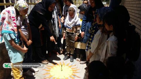 رویداد تابستانی و ساخت ساعت خورشیدی در مراکز کانون آذربایجان شرقی - مرکز ملکان