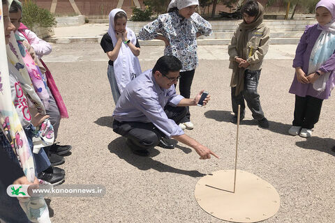 آموزش ساخت ساعت آفتابی در مراکز کانون سمنان/ انقلاب تابستانه به مراکز کانون سمنان رسید
