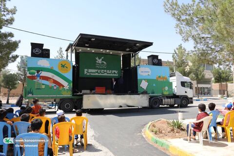 بازدید معاون فرهنگی کانون از اجراهای تماشاخانه سیار در استان خراسان شمالی