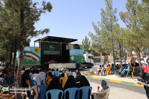 بازدید معاون فرهنگی کانون از اجراهای تماشاخانه سیار در استان خراسان شمالی