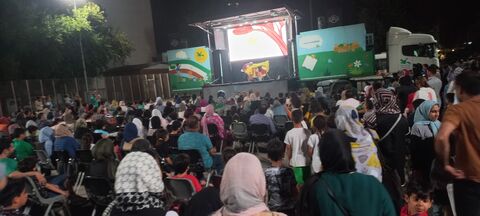 پنجمین اجرای نمایش تماشاخانه سیار کانون در پارک نوشیروانی بابل