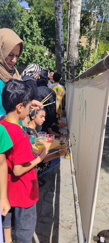 مسابقه نقاشی خیابانی (به رنگ خانواده)در پارک سپیدار سنندج