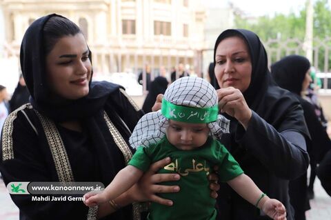 هم‌نوا با طفل عطشان کربلا/ کانون اردبیل در همایش شیرخوارگان حسینی اردبیل حضور یافت