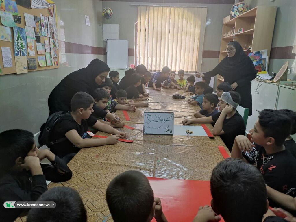 گردهمایی کودکان عاشورایی در کانون پرورش فکری شماره یک طبس برگزار شد