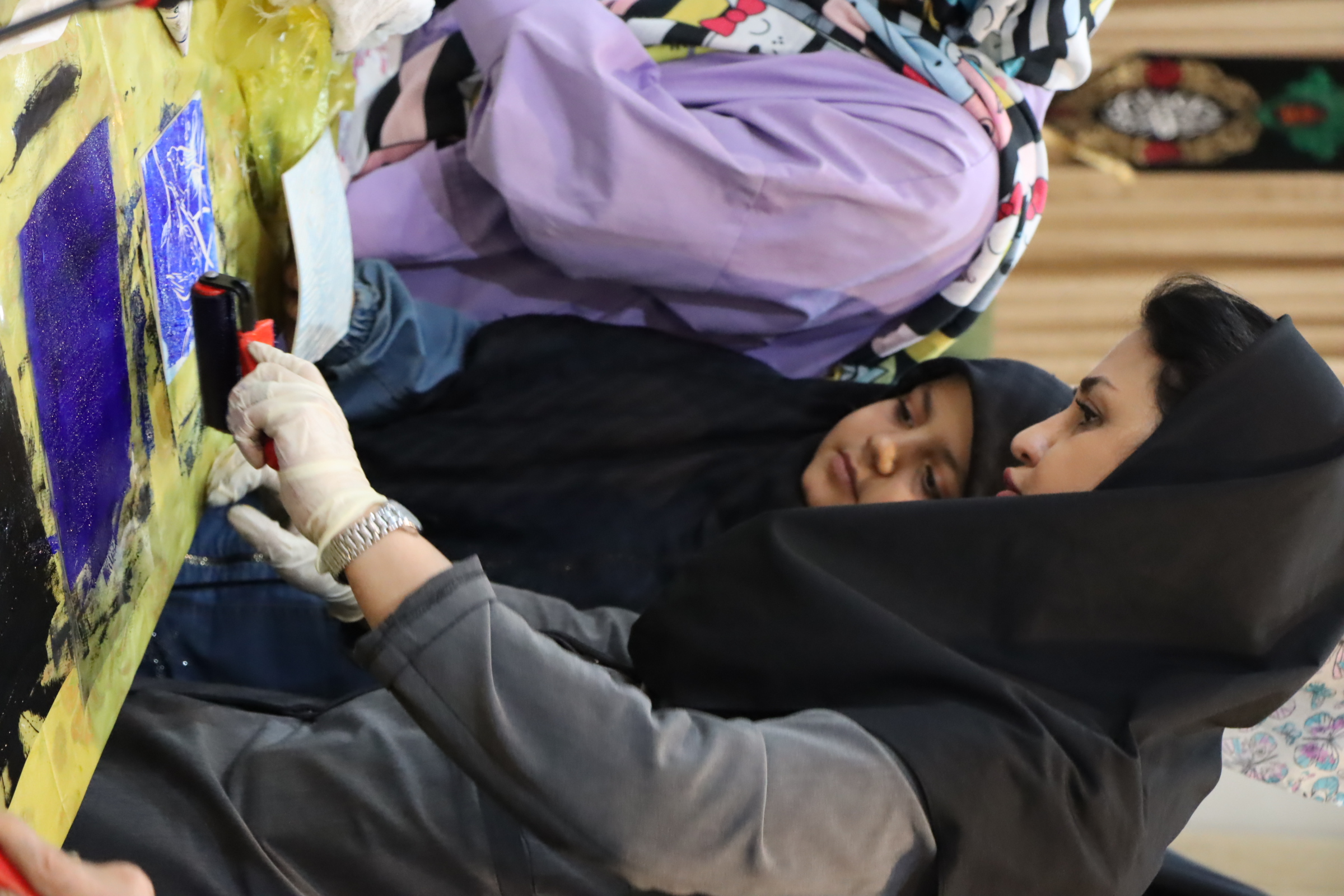 انجمن نقاشی کانون به مناسبت ایام سوگواری اباعبدالله برگزار شد