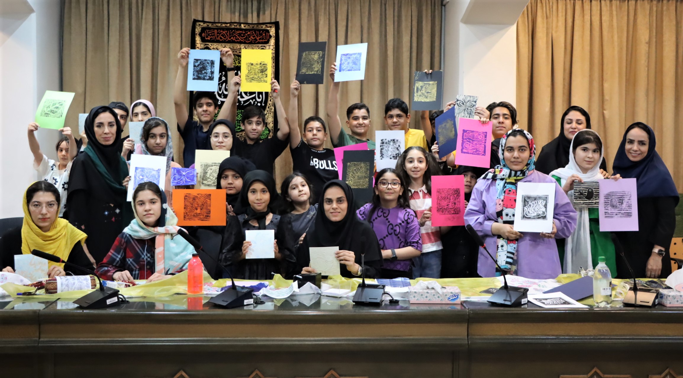 انجمن نقاشی کانون به مناسبت ایام سوگواری اباعبدالله برگزار شد