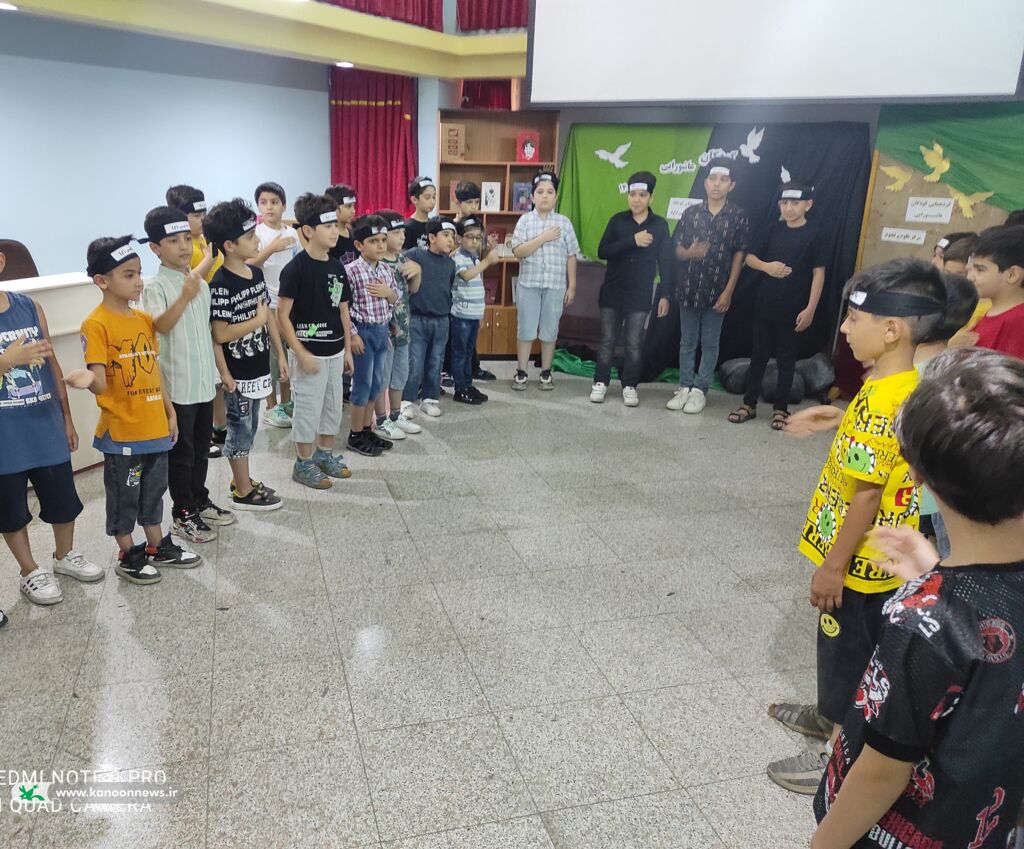 گردهمایی کودکان عاشورایی در مرکز علوم و نجوم کانون زنجان