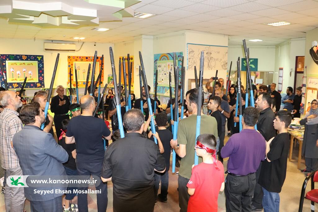 آیین سنتی عزاداری دسته چوبی در مجتمع فرهنگیهنری کانون گرگان