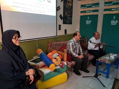 نشست با محمو پور وهاب در جشنواره محبت کرمانشاه