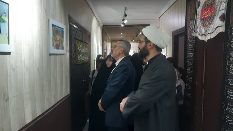 آیین گشایش نمایشگاه "عزیزم حسین (ع)" در کرج برگزار شد